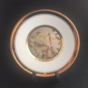 24 K Gold  Japan Chokin Art  6”  Plate